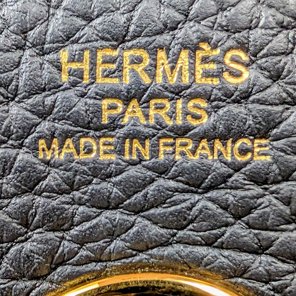 Hermes Black Taurillon Clemence Leather Lindy 26 - Picture 16 of 16